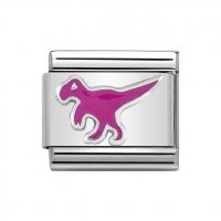 Nomination Classic Silver Dinosaur Charm.