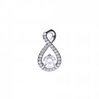 DiamonFire Silver Zirconia Infinity Pendant