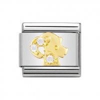 Nomination 18ct Gold CZ set Taurus ZODIAC Charm.