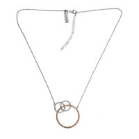 Azendi Silver Metropolitan Triple Circle Pendant