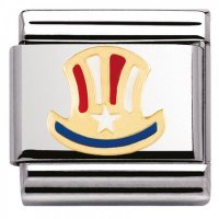 Nomination 18ct Classic Uncle Sam Hat Charm