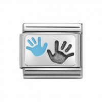 Nomination Silver Shine Son & Parents Hands Charm