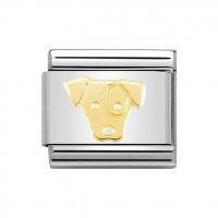 Nomination 18ct Golden Jack Russell Charm.