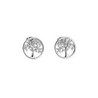 Azendi Silver Tree of Life | Arbor Vitae Stud Earring