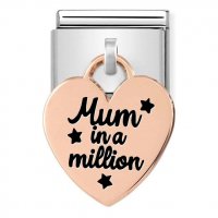 Nomination Rose Gold Mum in a Million Charm