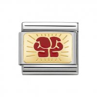 Nomination 18ct & Enamel Boxing Charm.