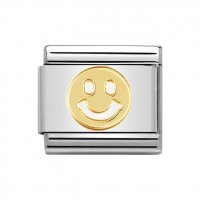 Nomination 18ct Gold Smile Charm.