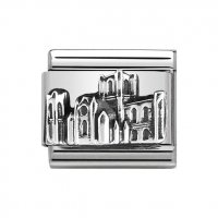 Nomination Silver Shine Oxidised York Minster Charm