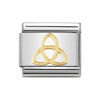 Nomination 18ct Gold Trinity Knot Charm.