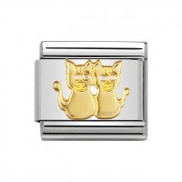 Nomination 18ct Gold Cats Charm.