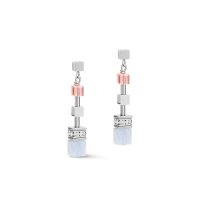 Earrings GeoCUBEÂ® Multitask summer multi pastel-silver