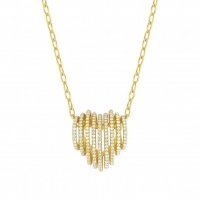 Nomination Lovelight Yellow Gold & White CZ Heart Necklace