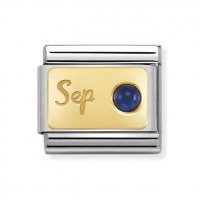 Nomination Gold September Sapphire Charm