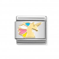 Nomination 18ct Gold Multi Colour Unicorn Charm