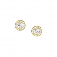 Nomination Aurea Yellow Gold Plated & CZ Stud Earrings