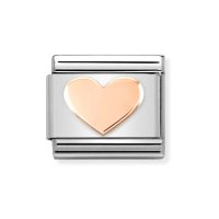 Nomination 9ct Rose Gold Heart Charm.