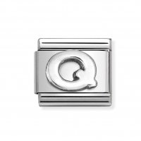 Nomination Silver Shine Initial Q Charm.