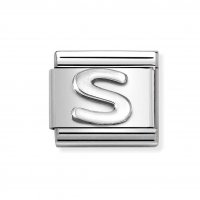 Nomination Silver Shine Initial S Charm.