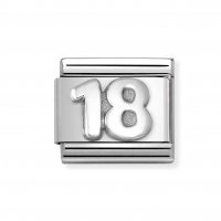 Nomination Silver Number 18 Charm