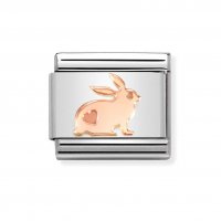 Nomination 9ct Rose Gold Rabbit Charm.