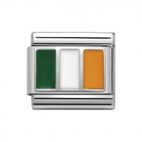 Nomination Silver Enamel IRELAND Flag Charm