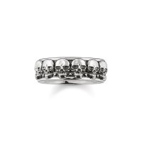 Thomas Sabo Silver Skull Band Ring (U)