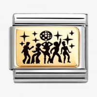 Nomination Gold Disco Dancers Charm