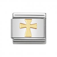 Nomination 18ct Gold Cross Charm.