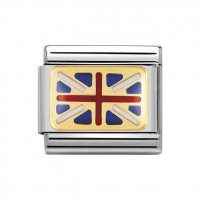 Nomination Great Britain Flag Union Jack Charm