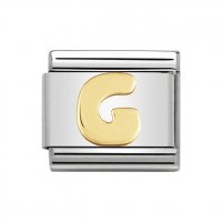 Nomination 18ct Gold Initial G Charm.