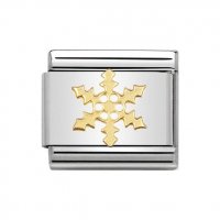 Nomination 18ct Gold Snowflake Charm.