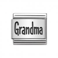 Nomination Silver Grandma Plates Charm
