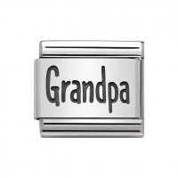Nomination Silver Grandpa Plates Charm