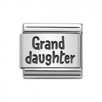 Nomination Silver Shine Grand Daughter Plates Charm