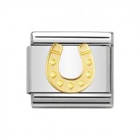 Nomination 18ct Gold Danish Horseshoe Charm.