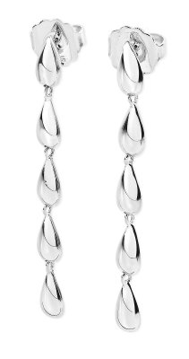 Lucy Quartermaine Silver Drop Earrings