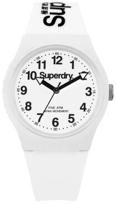 Superdry Urban White Dial & White Strap Watch