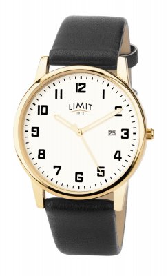 Limit Gents White Dial Strap Watch