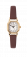 Ladies Limit White Dial Tan Strap Watch