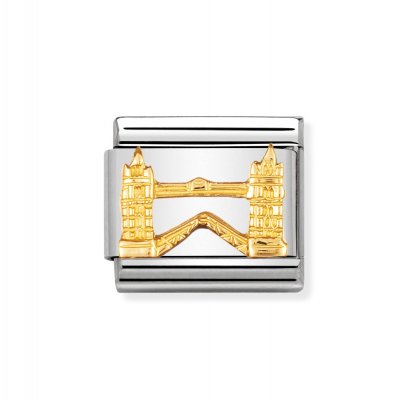 Nomination 18ct Gold Tower Bridge Charm