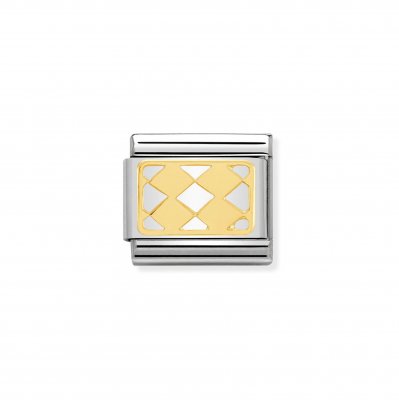 Nomination 18ct Gold Plate Rhombus