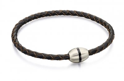 Fred Bennett Gents Brown Leather Bracelet