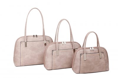 Beige Handbag Triple Set