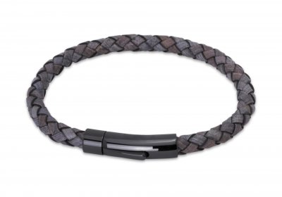 Gents Antique Brown Leather Bracelet