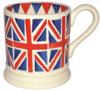Emma Bridgewater Union Jack 1/2 pint mug.
