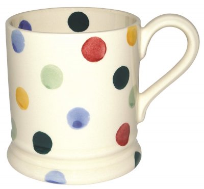 Emma Bridgewater Polka Dot 1/2 pint mug.