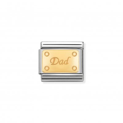 Nomination 18ct Gold Plate Dad Charm