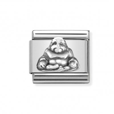 Nomination Silver Oxidised Buddha Charm