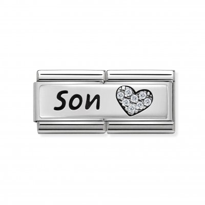 Nomination CZ DOUBLE SYMBOLS SON CZ HEART