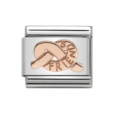 Nomination 9ct Rose Gold Knot of Friends Charm.